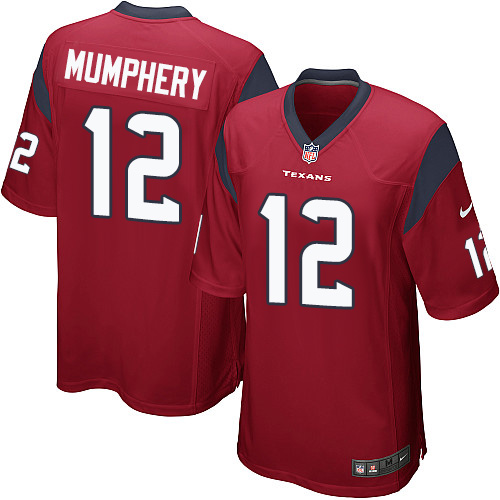 Men's Game Keith Mumphery Nike Jersey Red Alternate - #12 NFL Houston Texans